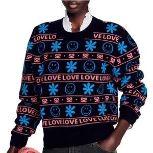 Sandro Smiley crewneck